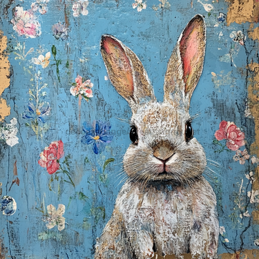 Easter Rabbit Sign, DCO-13280, Sign For Wreath, 10x10